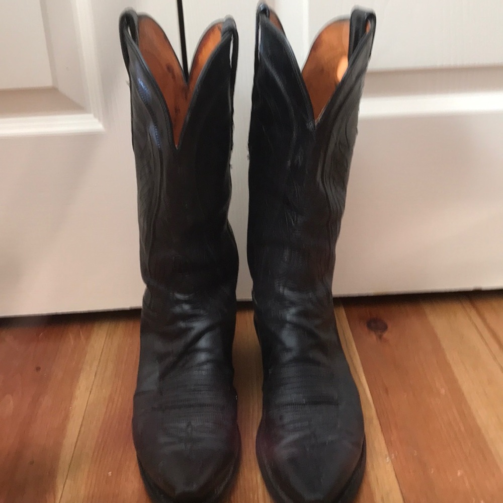 Ladies Black 1883 Lucchese boots size 8